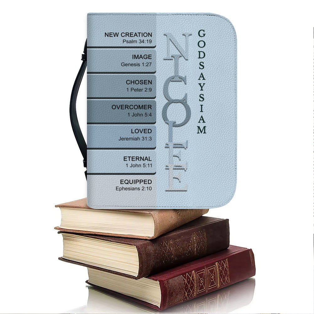 CHRISTIANARTBAG Bible Cover - Uncover the sacred meaning of your name - Personalized Bible Cover, CABBBCV011626