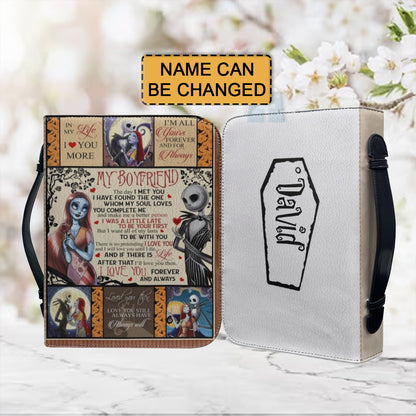 Christianartbag Bible Cover, To My Boyfriend Bible Cover, Personalized Bible Cover, Gift For Boyfriend, Christian Gifts, CAB05081223. - Christian Art Bag