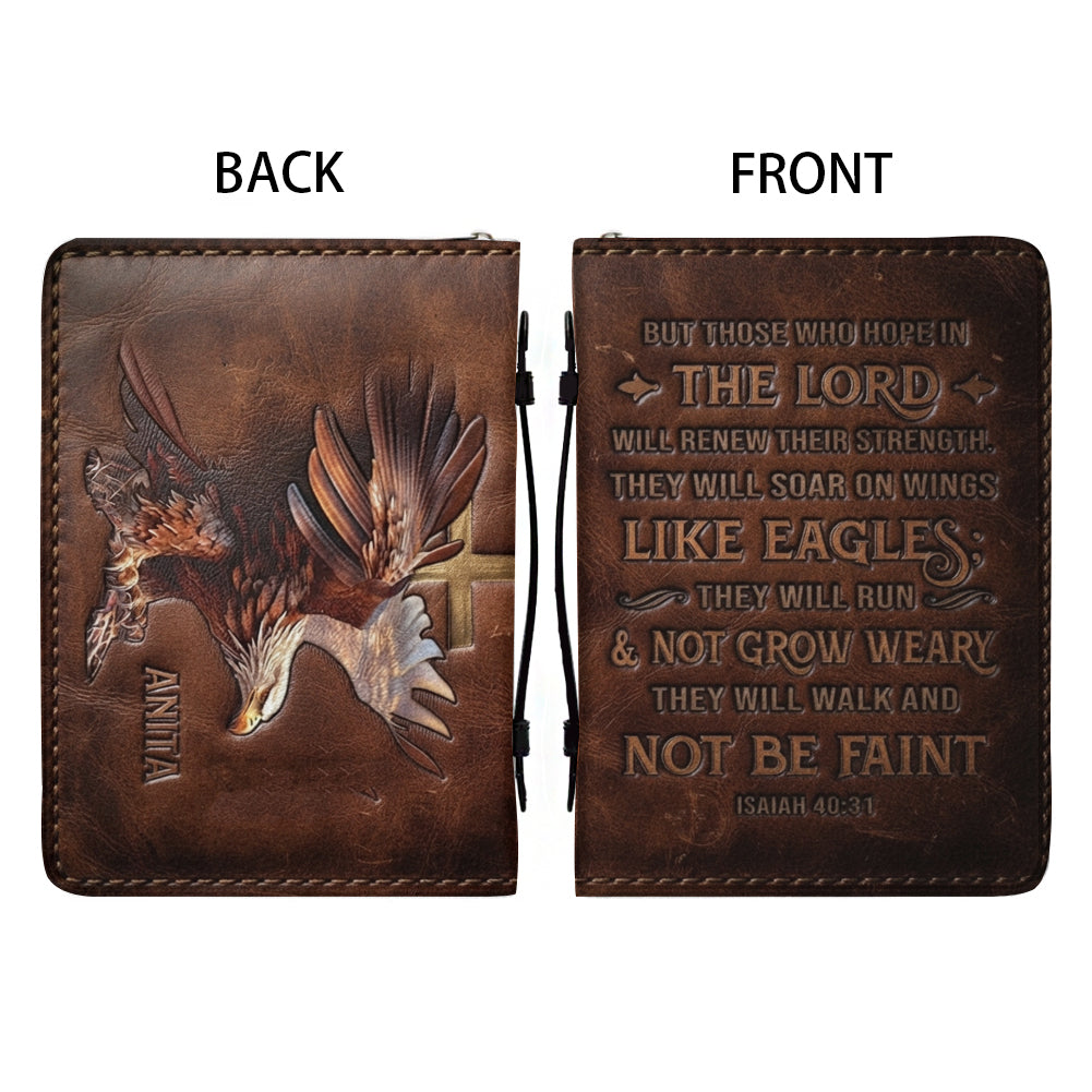 Christianart Bible Cover, But Those Who Hope In The Lord Isaiah 40 31, Personalized Gifts for Pastor, Gifts For Women, Gifts For Men.