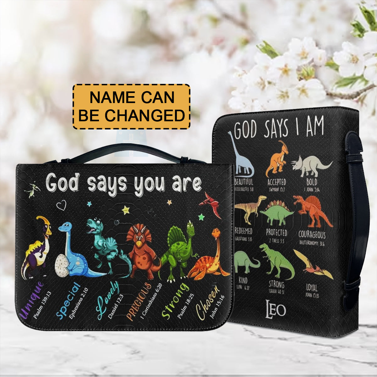 Christianartbag Bible Cover for Children, GOD Says I Am Bible Cover for Children, Cute Animal Bible Cover, Personalized Bible Cover, Bible Cover For Kids, Christian Gifts for Kids, CABCK01191023