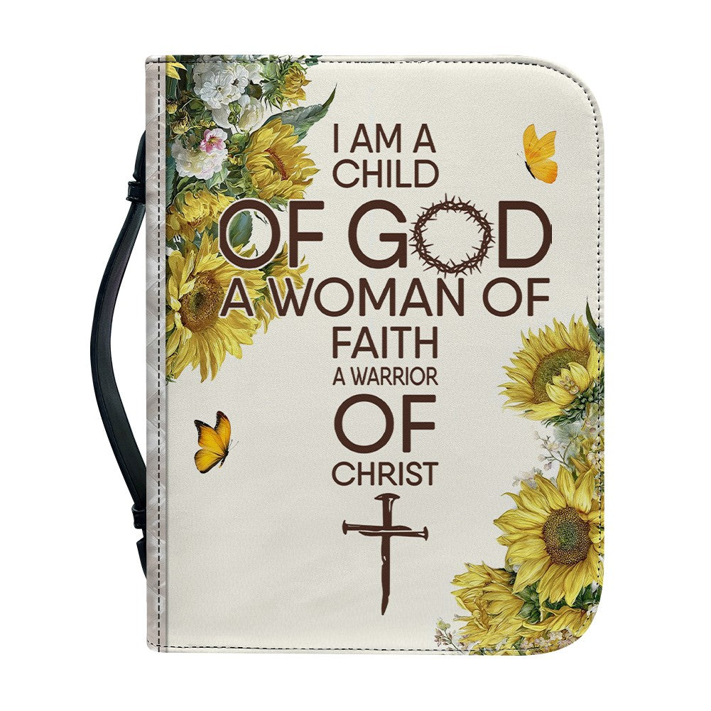 Personalized Sunflower Leather Bible Cover by CHRISTIANARTBAG - Custom Verse & Name Bible Carrying Case with Strap