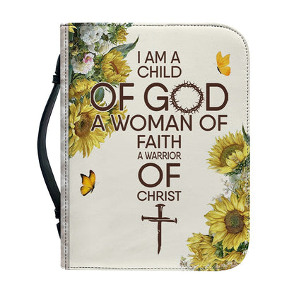 Personalized Sunflower Leather Bible Cover by CHRISTIANARTBAG - Custom Verse & Name Bible Carrying Case with Strap