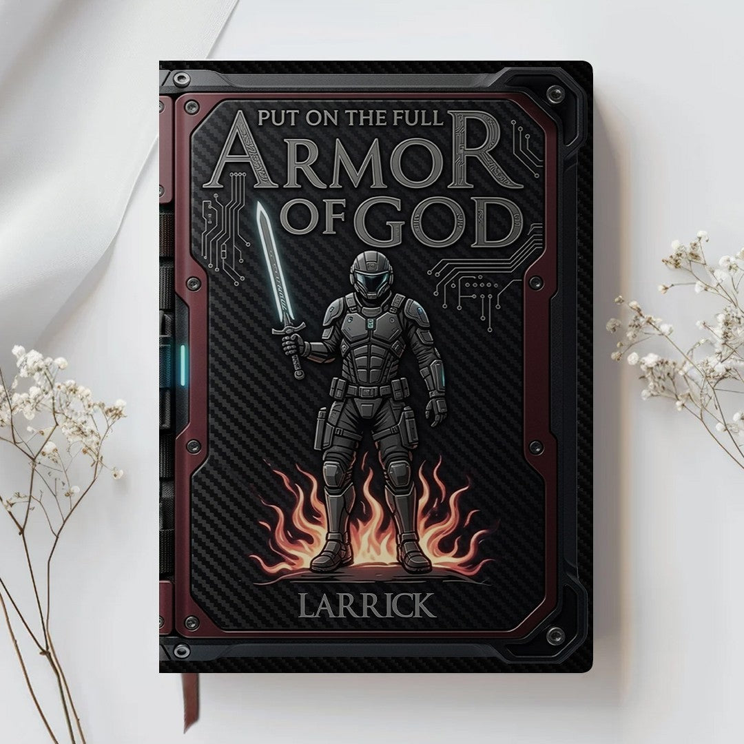 Premium Custom Leather Journal & Pen Set - Armor of God Collection | CHRISTIANARTBAG CAB016126