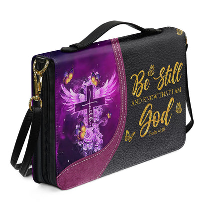 Personalized Bible Cover with Name - Custom Leather Bible Case for Women - Walk By Faith Not By Sight Scripture Gift - CAB141826