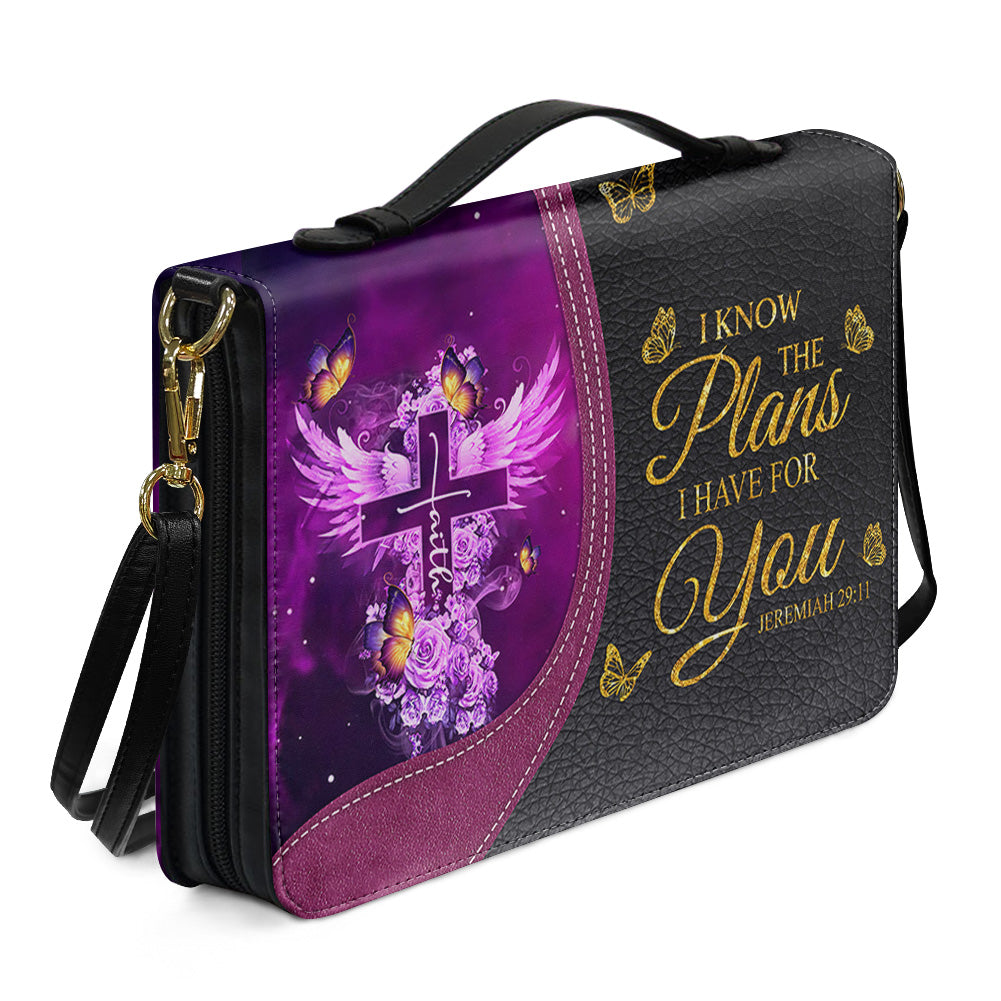 Personalized Bible Cover with Name - Custom Leather Bible Case for Women - Walk By Faith Not By Sight Scripture Gift - CAB141826