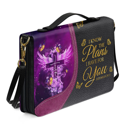 Personalized Bible Cover with Name - Custom Leather Bible Case for Women - Walk By Faith Not By Sight Scripture Gift - CAB141826