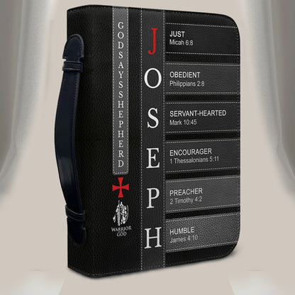 Personalized Bible Cover for Men – Christian Leather Pastor Gift with Name & Scripture | CHRISTIANARTBAG