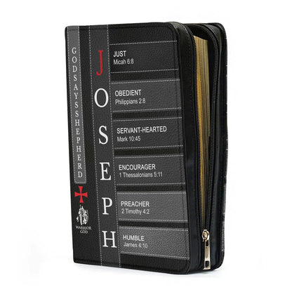 Personalized Bible Cover for Men – Christian Leather Pastor Gift with Name & Scripture | CHRISTIANARTBAG