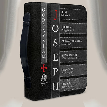 Personalized Bible Cover for Men – Christian Leather Pastor Gift with Name & Scripture | CHRISTIANARTBAG