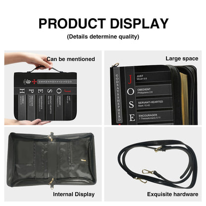 Personalized Bible Cover for Men – Christian Leather Pastor Gift with Name & Scripture | CHRISTIANARTBAG