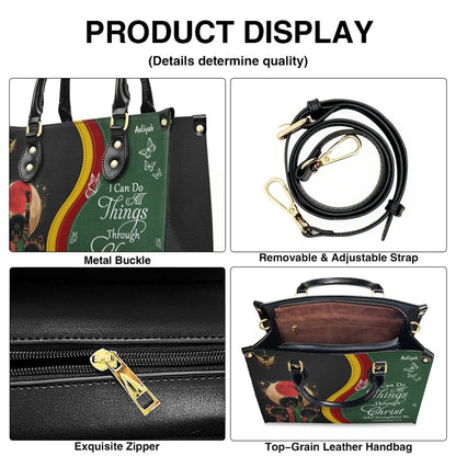 Set - Personalized Christian Leather Handbag & Wallet | Custom Bible Verse Faith Gift for Women by CHRISTIANARTBAG