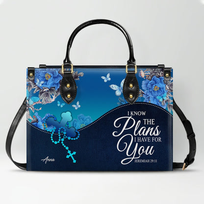 Personalized Christian Leather Handbag for Women – Custom Name & Bible Verse – Inspirational Faith Purse by CHRISTIANARTBAG