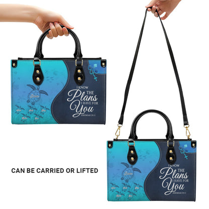 Personalized Christian Leather Bag – Custom Grandma Handbag with Grandkids’ Names – Choose Your Bible Verse – CHRISTIANARTBAG