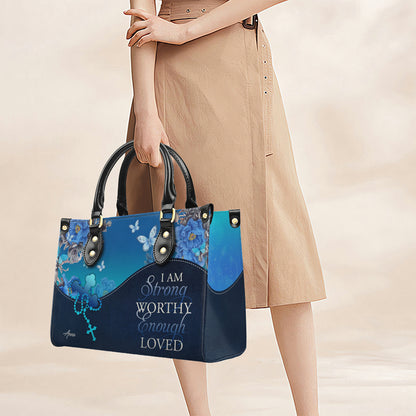 Personalized Christian Leather Handbag for Women – Custom Name & Bible Verse – Inspirational Faith Purse by CHRISTIANARTBAG