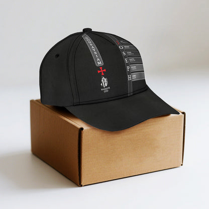 Personalized Christian Classic Cap – Custom Name with Bible Verses Defining Godly Leadership for Men