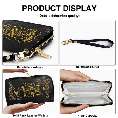 CHRISTIANARTBAG Personalized Leather Handbag & Wallet Set - Custom Name | Christian Gift | CHRISTIANARTBAG CAB014226