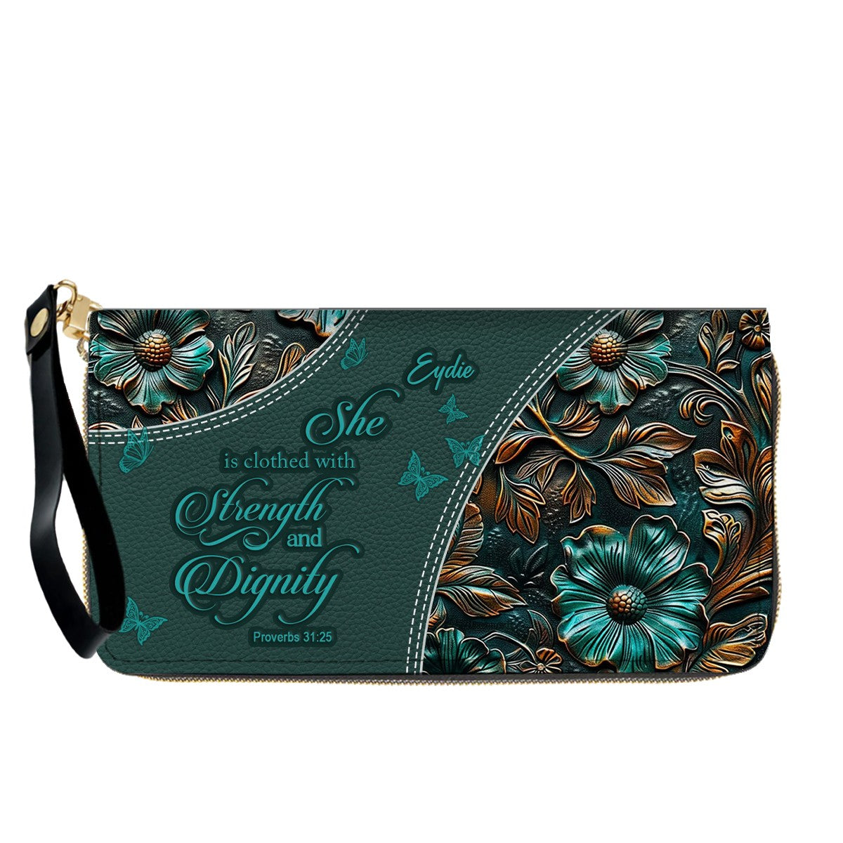 Personalized Christian Handbag with Bible Verses – Custom Name Faith Gift - CAB 120525