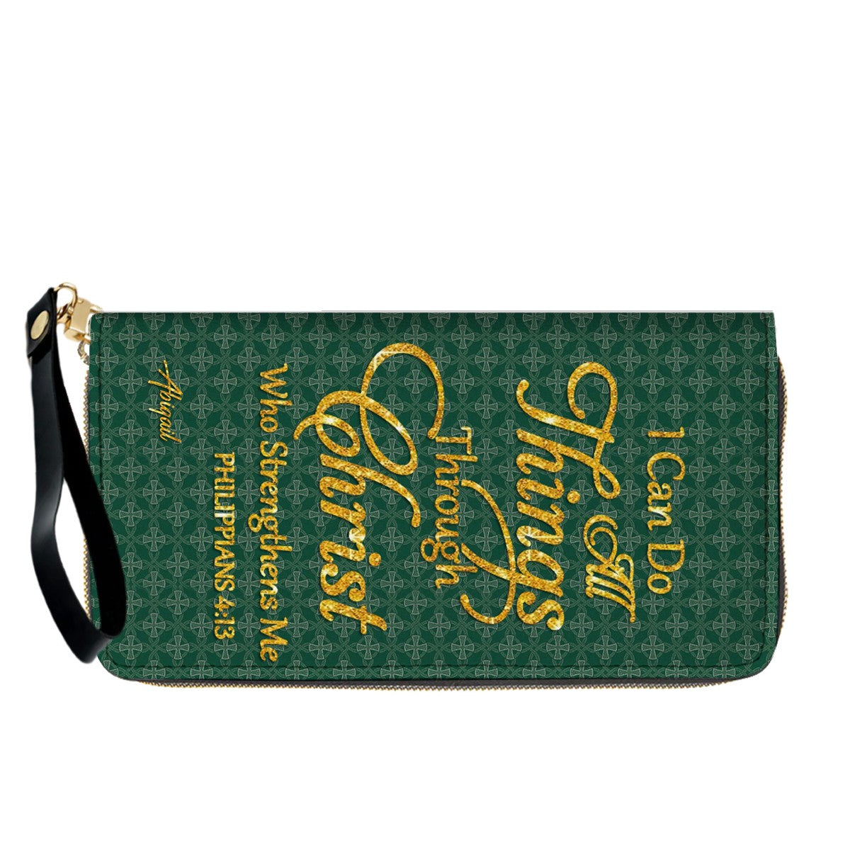 Personalized Leather Handbag for Women – “I Can Do All Things Through Christ” Philippians 4:13 | Christian Gift for Mom | CHRISTIANARTBAG CAB31626