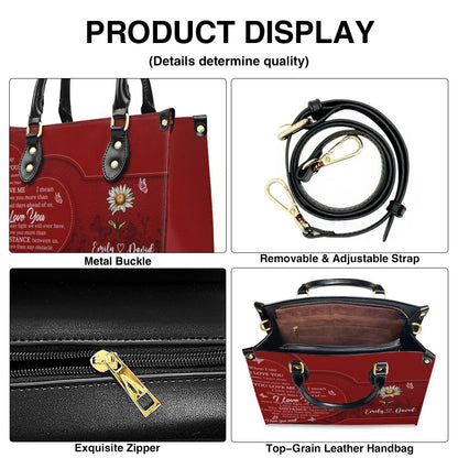 Personalized Leather Handbag with Custom Name & Birth Flowers – CHRISTIANARTBAG Christian Gift for Her