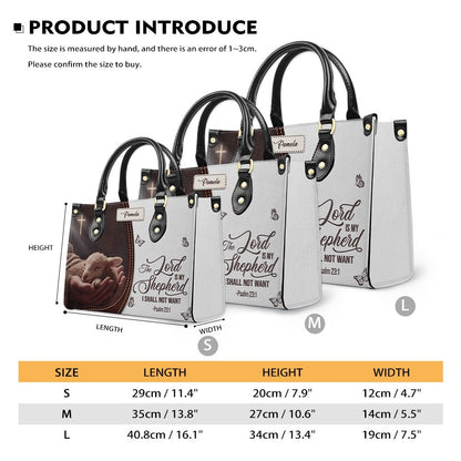 Personalized Christian Leather Handbag with Bible Verse – Faith-Inspired Gift for Women