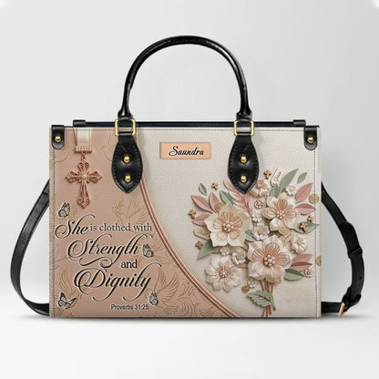 CHRISTIANARTBAG Personalized Leather Handbag and Wallet Set | Beige Custom Name Cross Purse & Long Wristlet Clutch CAB01061626