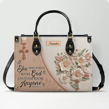 CHRISTIANARTBAG Personalized Leather Handbag and Wallet Set | Beige Custom Name Cross Purse & Long Wristlet Clutch CAB01061626