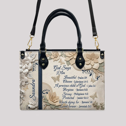 CHRISTIANARTBAG Personalized Leather Handbag for Women – Custom Faith-Based Tote Bag with Bible Verses – Inspirational Christian Gifts for Her CAB01052626