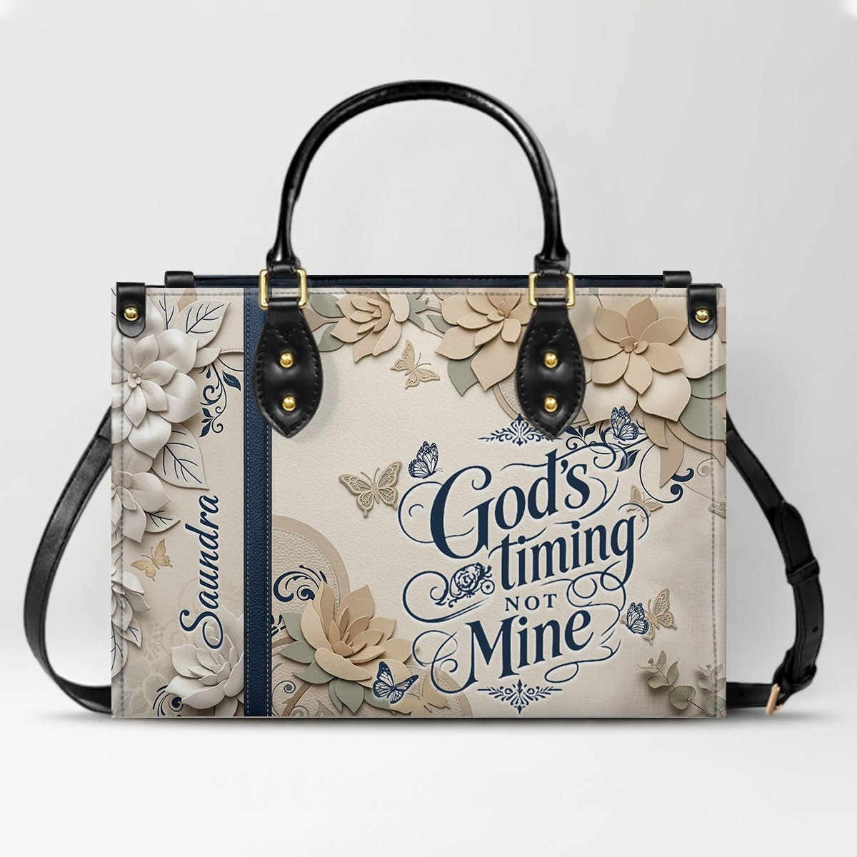 CHRISTIANARTBAG Personalized Leather Handbag for Women – Custom Faith-Based Tote Bag with Bible Verses – Inspirational Christian Gifts for Her CAB01052626