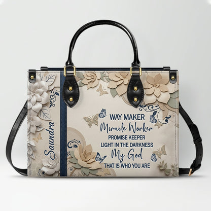 CHRISTIANARTBAG Personalized Leather Handbag for Women – Custom Faith-Based Tote Bag with Bible Verses – Inspirational Christian Gifts for Her CAB01052626