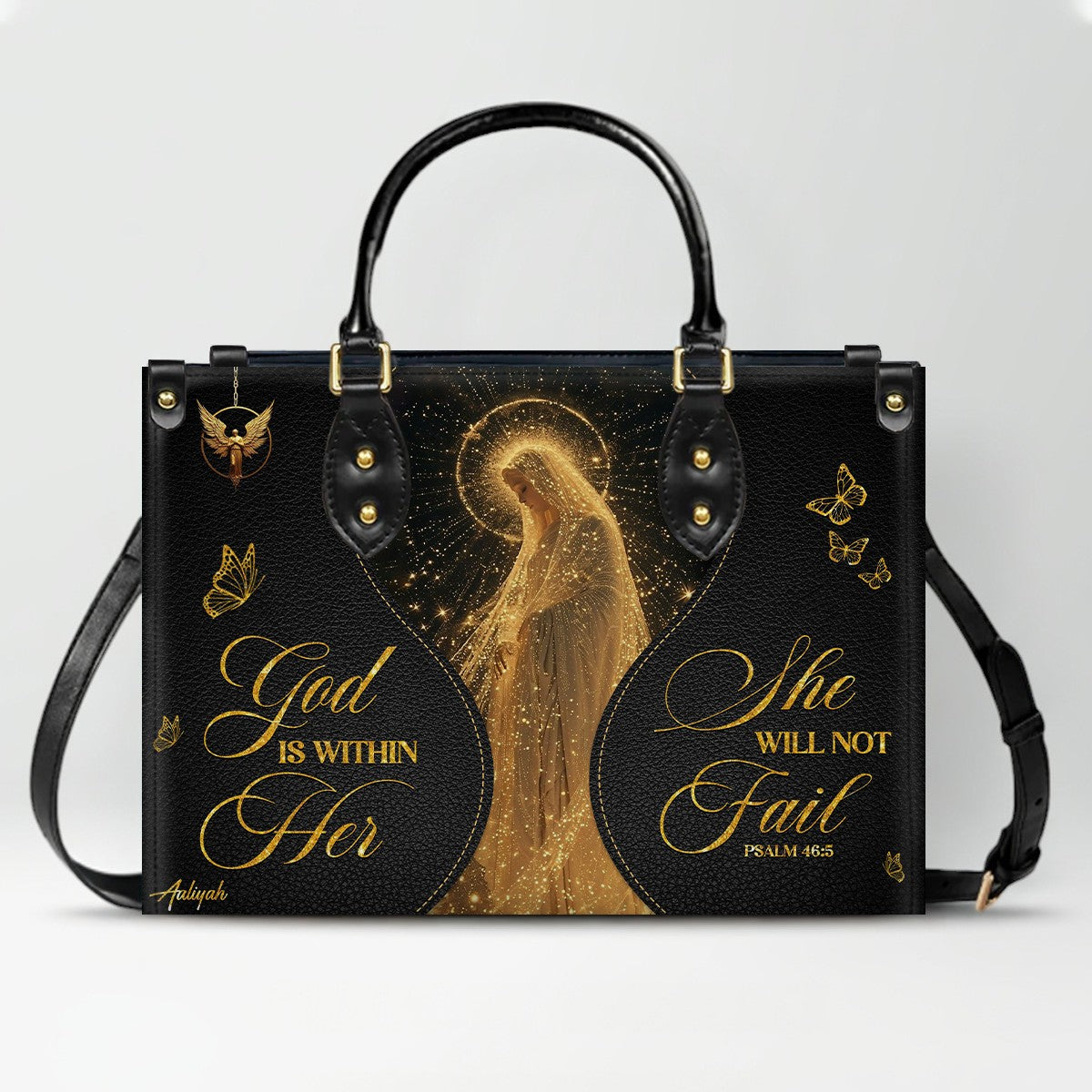 Personalized Christian Leather Handbag & Wallet Set | CHRISTIANARTBAG™ Faith Gift for Women