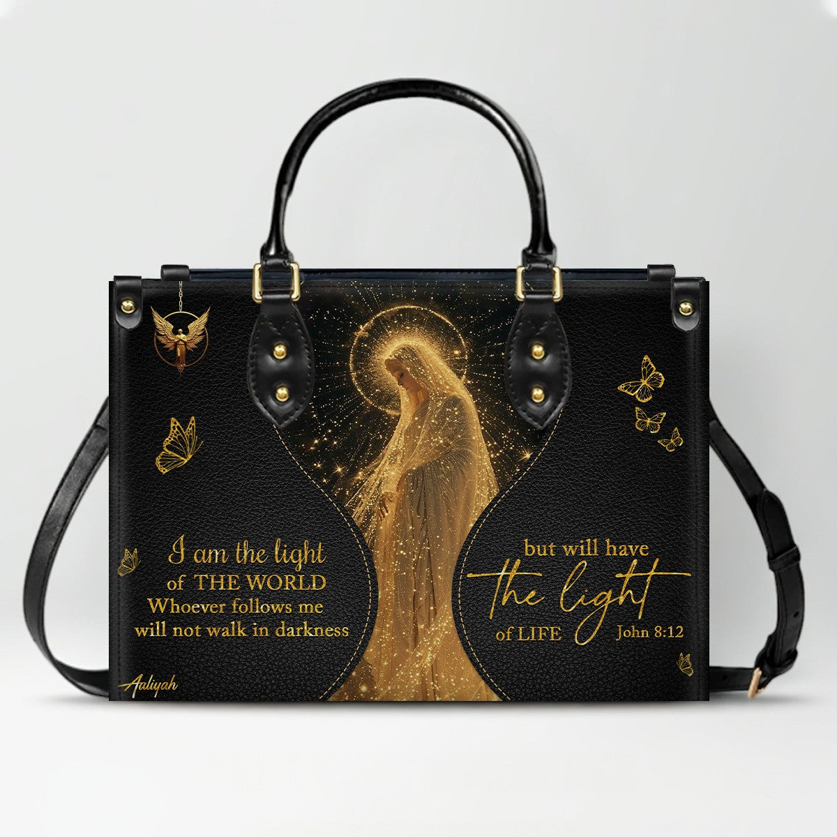 Personalized Christian Leather Handbag & Wallet Set | CHRISTIANARTBAG™ Faith Gift for Women