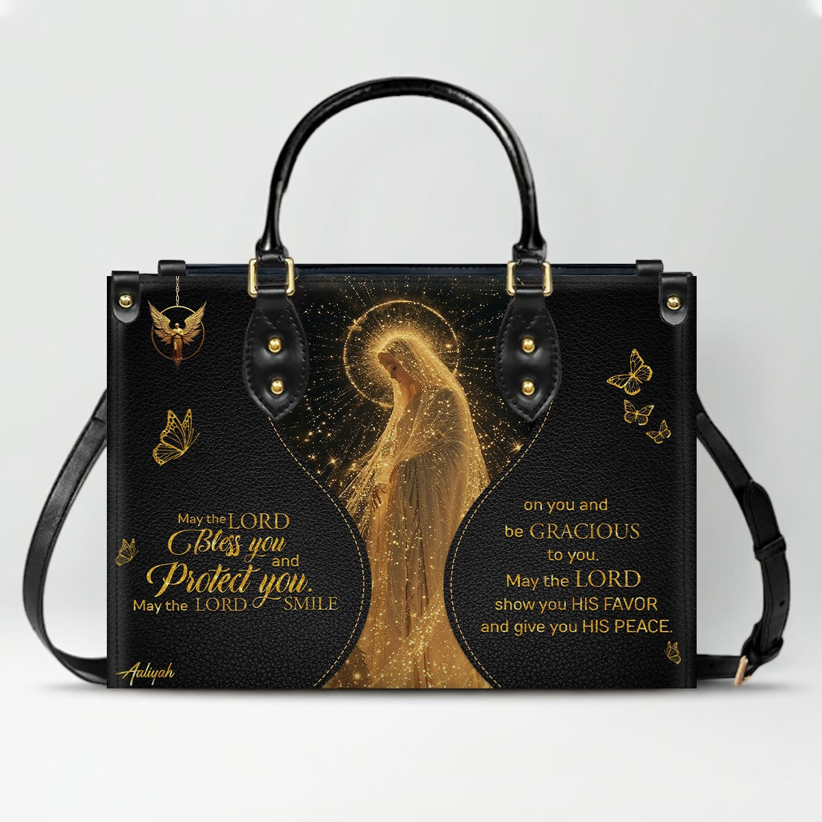 Personalized Christian Leather Handbag | CHRISTIANARTBAG™ Faith Gift for Women