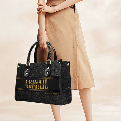 Personalized Leather Handbag & Wallet Set with Custom Name Bible Verses & Roman Numeral Date - CHRISTIANARTBAG CAB01030626