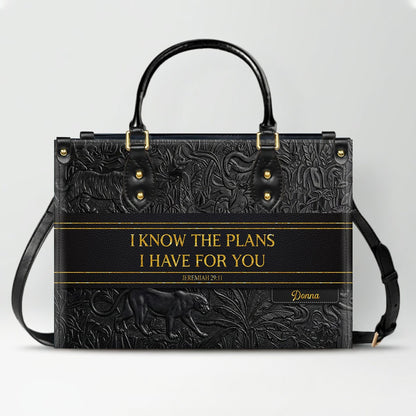 Personalized Christian Leather Handbag & Wallet Set | Custom Bible Verse Purse | CHRISTIANARTBAG CAB01030526