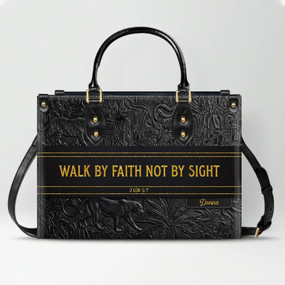 Personalized Christian Leather Handbag & Wallet Set | Custom Bible Verse Purse | CHRISTIANARTBAG CAB01030526