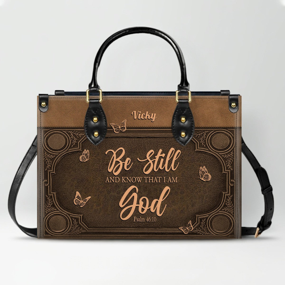 Custom Scripture Leather Tote & Wallet Set | Personalized Faith Gifts by CHRISTIANARTBAG CAB01042026