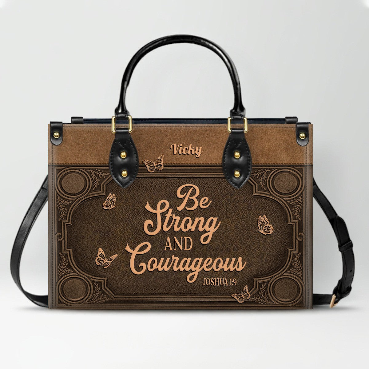 Custom Scripture Leather Tote & Wallet Set | Personalized Faith Gifts by CHRISTIANARTBAG CAB01042026