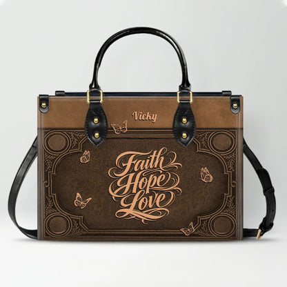 Custom Scripture Leather Tote & Wallet Set | Personalized Faith Gifts by CHRISTIANARTBAG CAB01042026