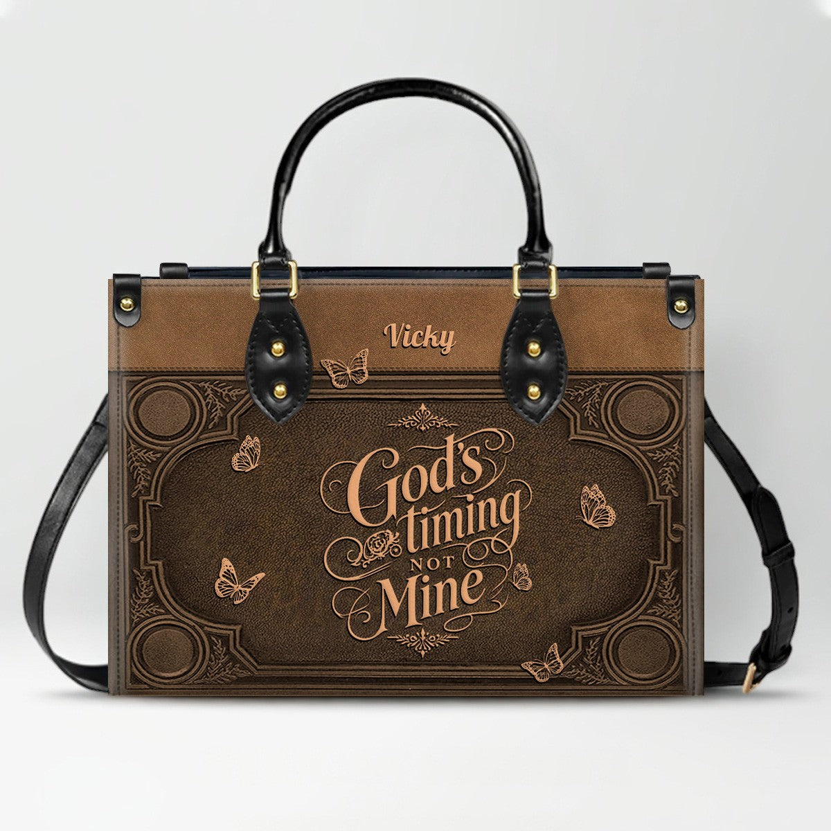 Custom Scripture Leather Tote & Wallet Set | Personalized Faith Gifts by CHRISTIANARTBAG CAB01042026