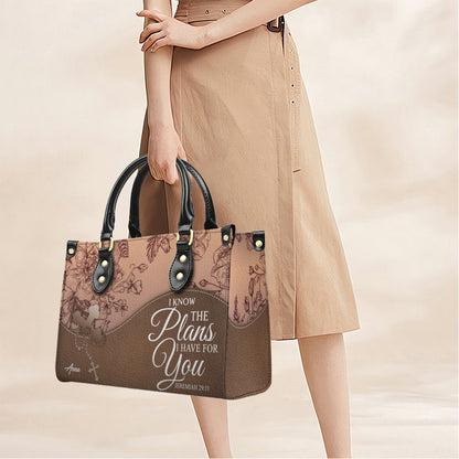 SET – Personalized Leather Handbag & Clutch | Christian Gift by CHRISTIANARTBAG