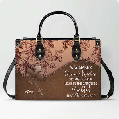 Personalized Christian Leather Handbag – Custom Bible Verse Purse for Women | CHRISTIANARTBAG