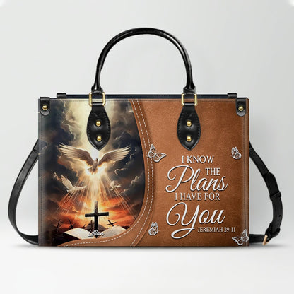 Personalized Leather Handbag with Christian Bible Verse – Faith-Inspired Gift for Women | CHRISTIANARTBAG CAB011225