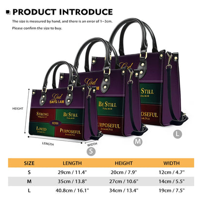 Personalized Leather Handbag for Christian Women – Custom Name & Color | CHRISTIANARTBAG CAB111425