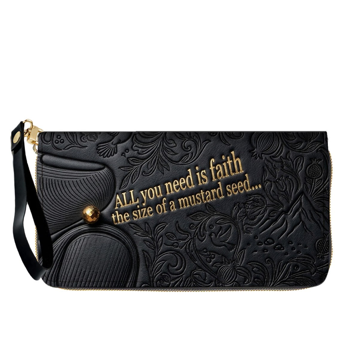 Personalized Leather Handbag "Faith as a Mustard Seed" | CHRISTIANARTBAG 02080526