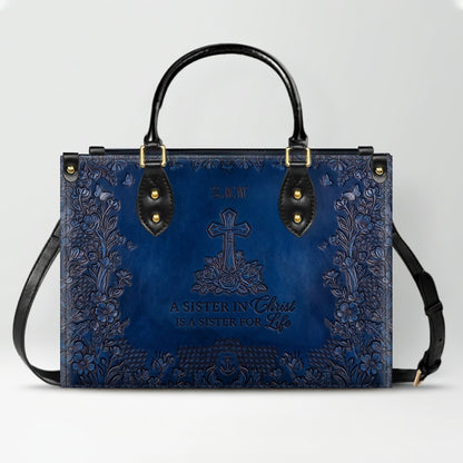 Personalized Leather Handbag | Custom Christian Gifts for Women - Sister in Christ | CHRISTIANARTBAG CAB0371626