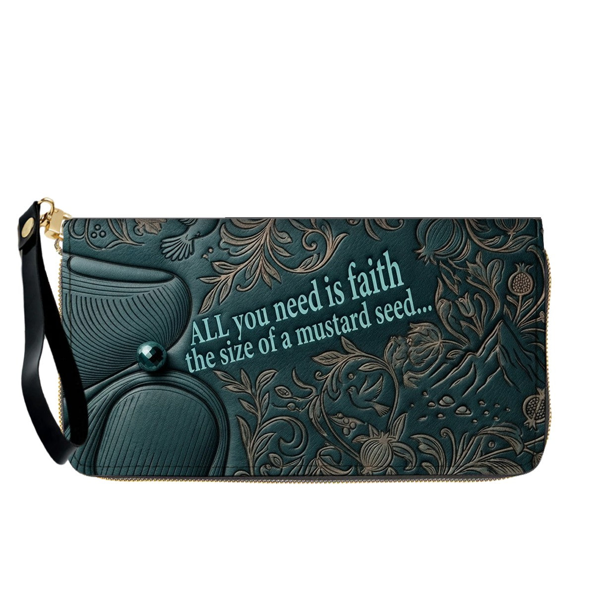 Personalized Leather Handbag "Faith as a Mustard Seed" | CHRISTIANARTBAG 02080526