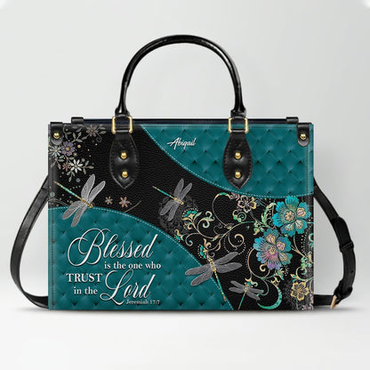 Personalized Christian Leather Handbag for Women – Custom Name & Bible Verse | CHRISTIANARTBAG CAB01121925