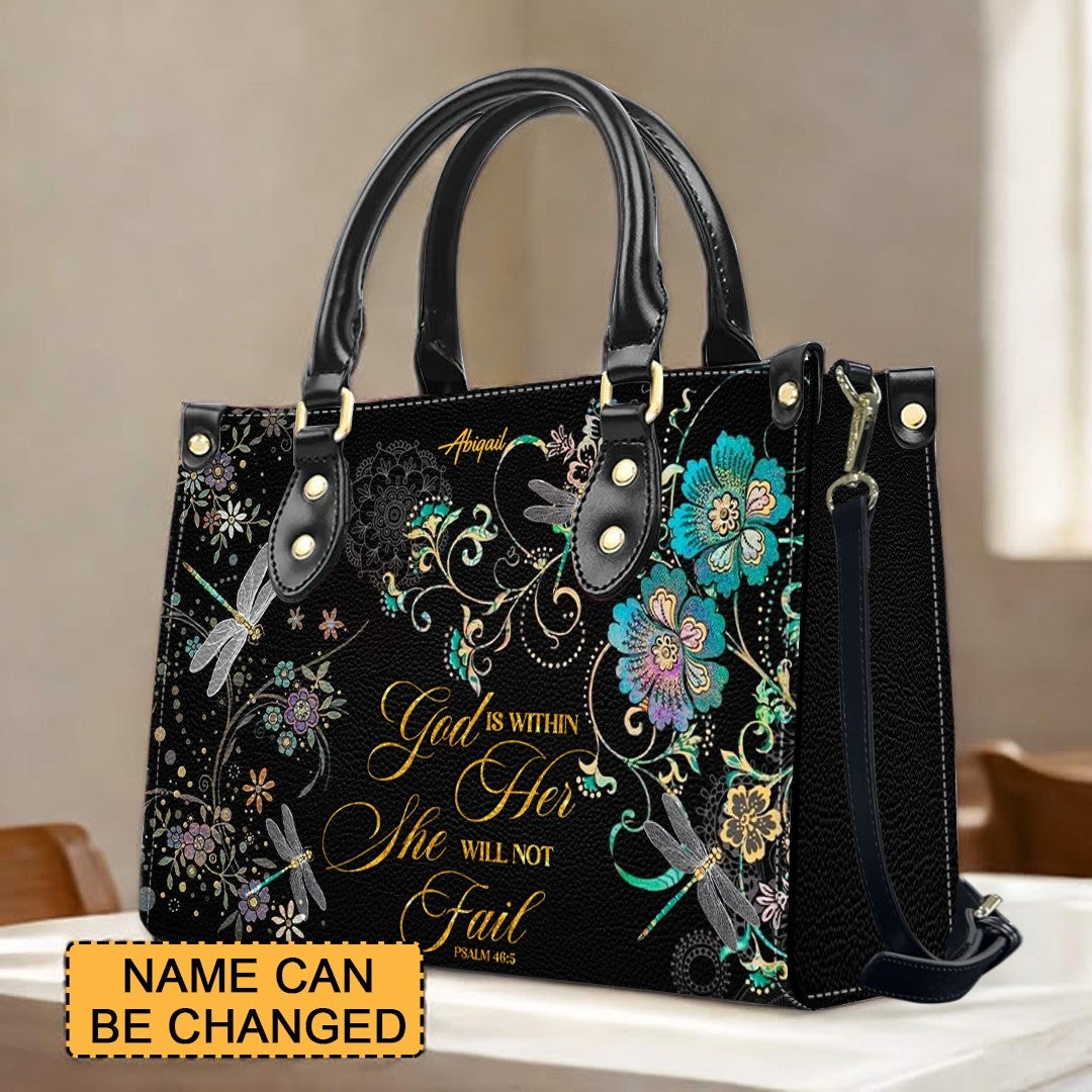Personalized Christian Handbag for Women – Custom Name & Bible Verse Faith Bag CAB01121825