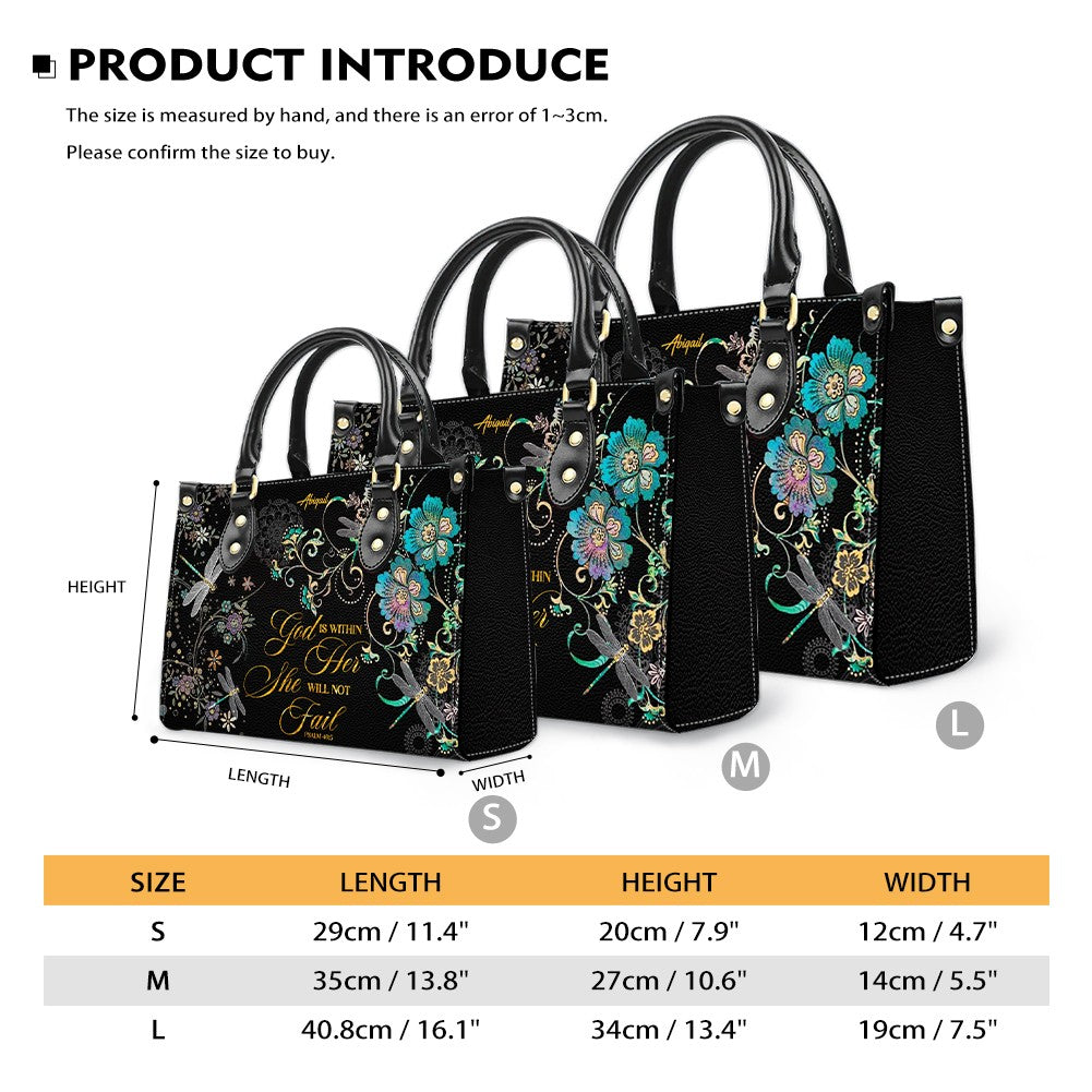 Personalized Christian Handbag for Women – Custom Name & Bible Verse Faith Bag CAB01121825