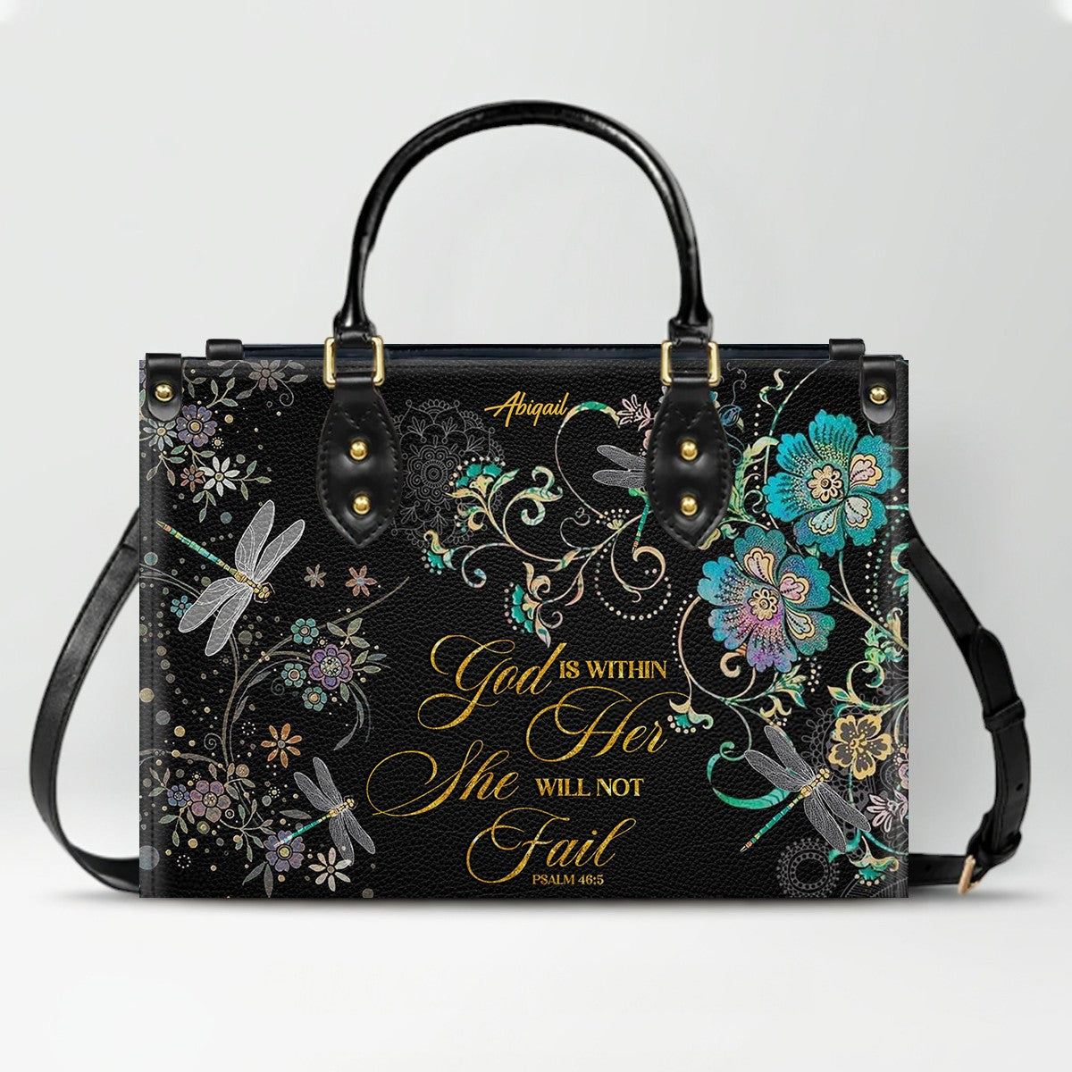 Personalized Christian Handbag for Women – Custom Name & Bible Verse Faith Bag CAB01121825